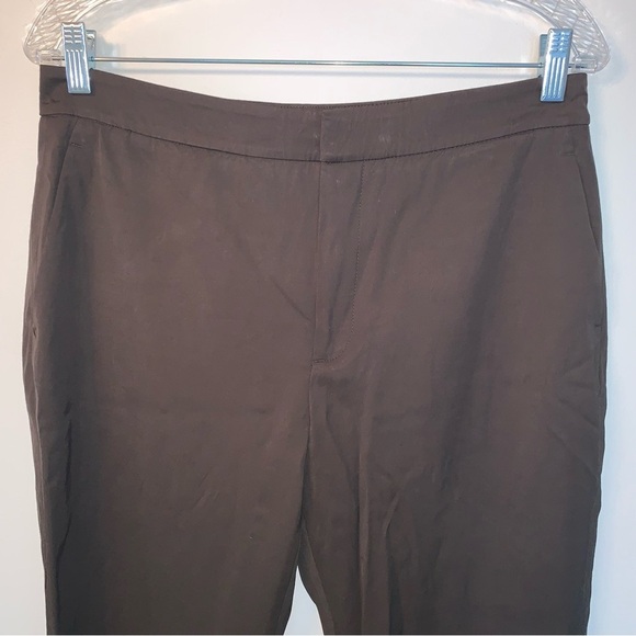 Zara Collection Brown Viscose Ankle Pants M - Picture 11 of 13